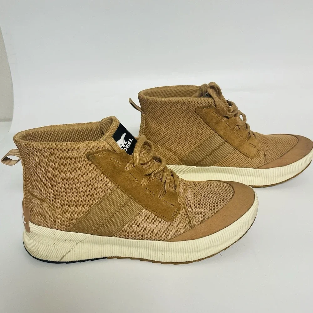 Sorel Out N About III Mid Sneakers Women's Tawny Buff Round Toe Waterproof - 11‎